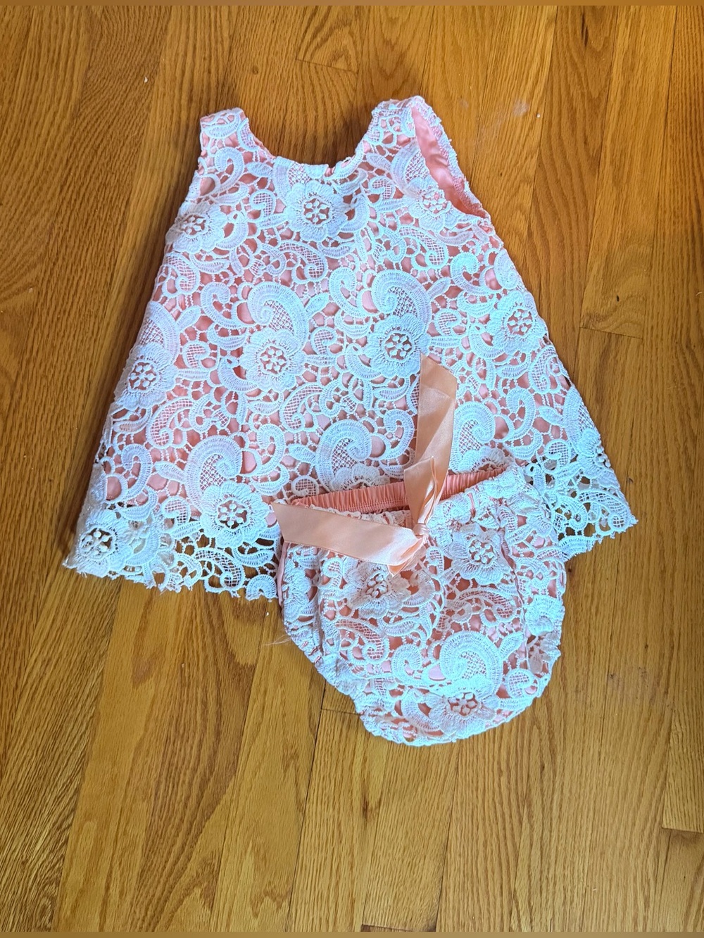Lace baby outfit